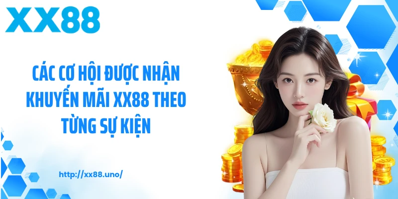 Các cơ hội được nhận khuyến mãi XX88 theo từng sự kiện
